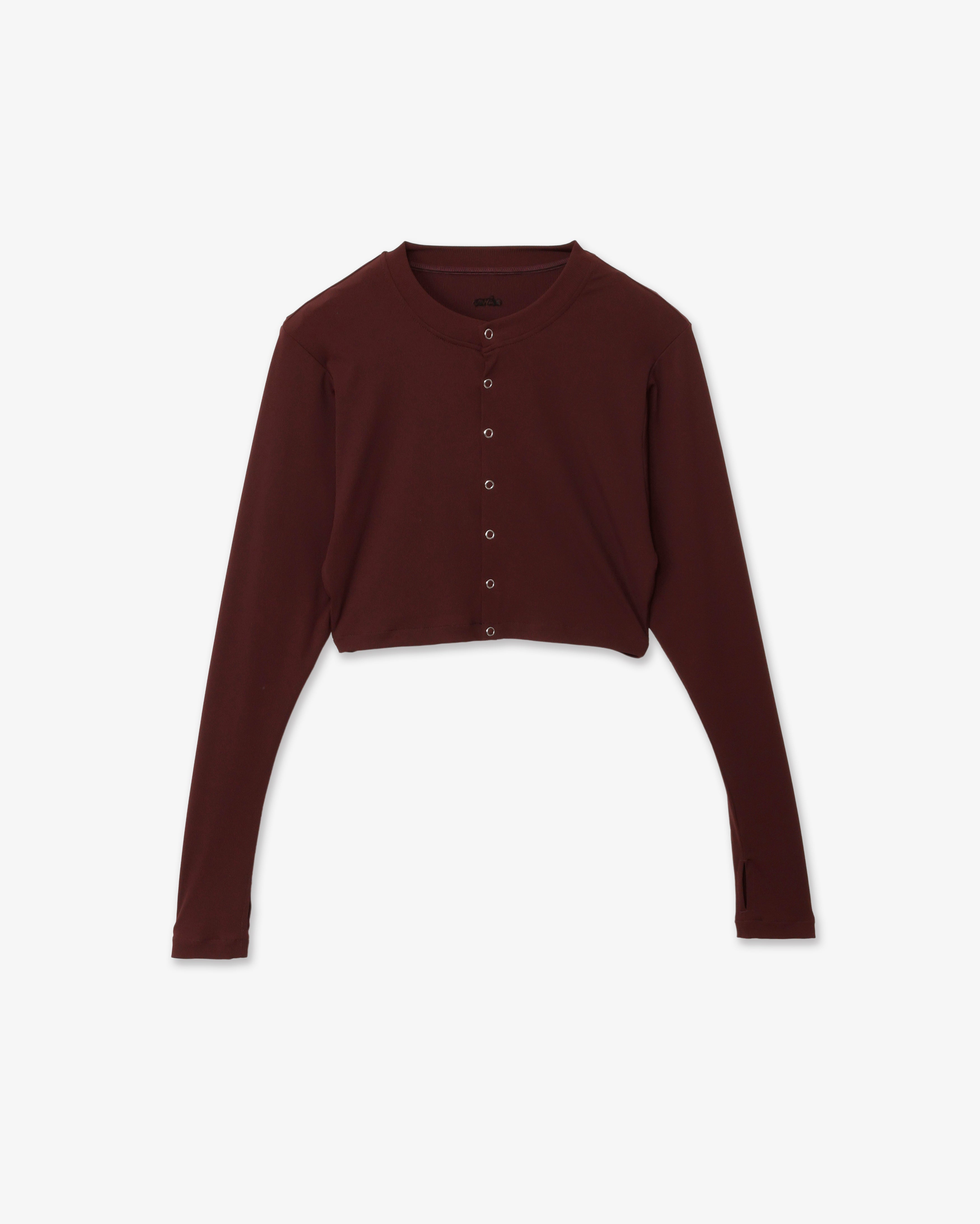 dawn ダン　 MIDDLE HAORI WITH BUTTONS 茶 DAWN/ダン】HAORI Middle（カーディガン）｜AP STUDIO（エーピー